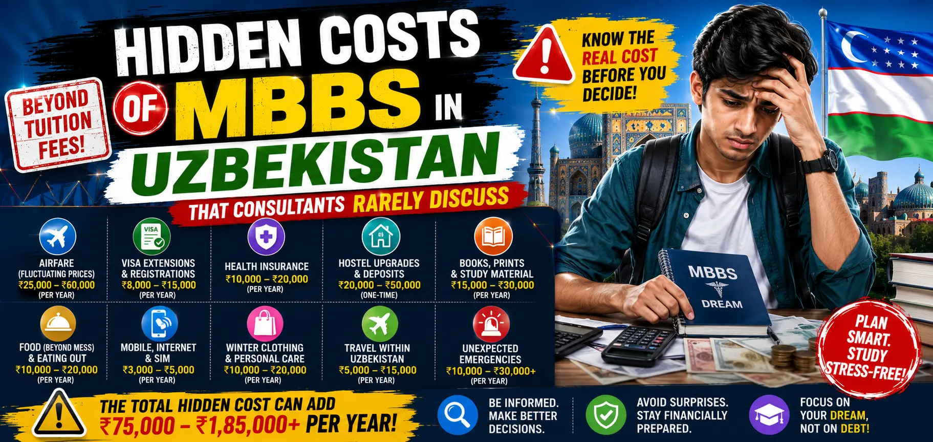 Hidden Costs of MBBS in Uzbekistan That Consultants Rarely Discuss
